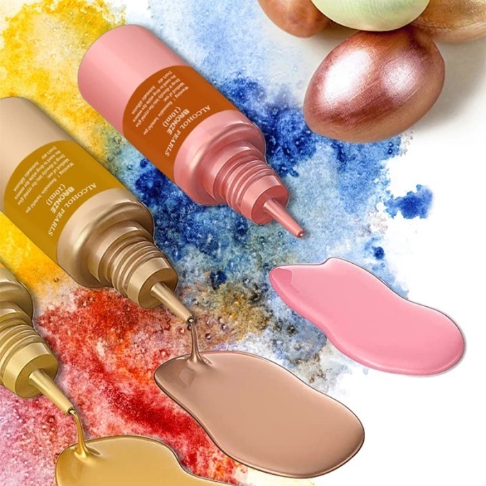 

Metallic Ink Pewarna Resin Slime Marble Pearl Cair Liquid Colorant K01