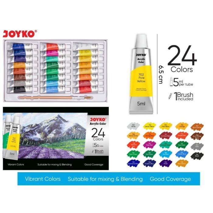 

Joyko cat acrylic 5ML 24 warna K01