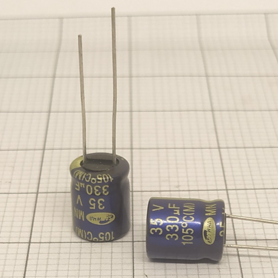 Elco 330uf 35v / Kapasitor Elco 330uf 35v / Elco 330-35V / Elko 330-35v