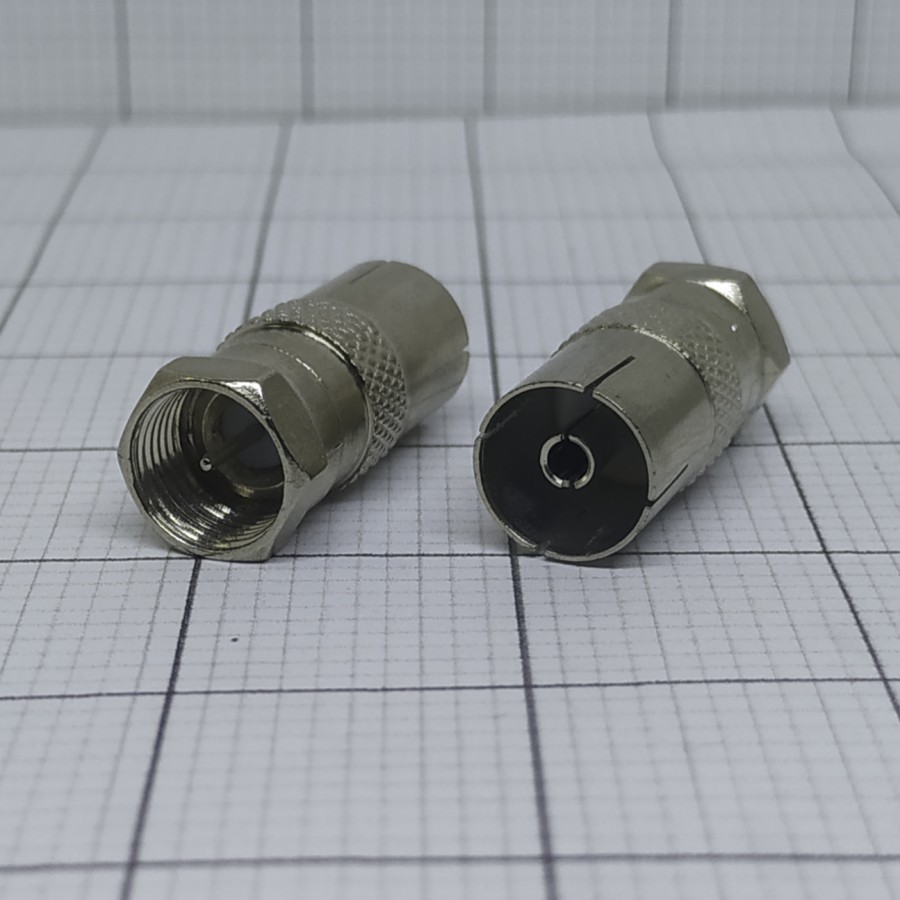 Jack Male To Female Tv Antena Drat Besi / Soket Antena Tv Jarum / soket antena jarum / socket antena