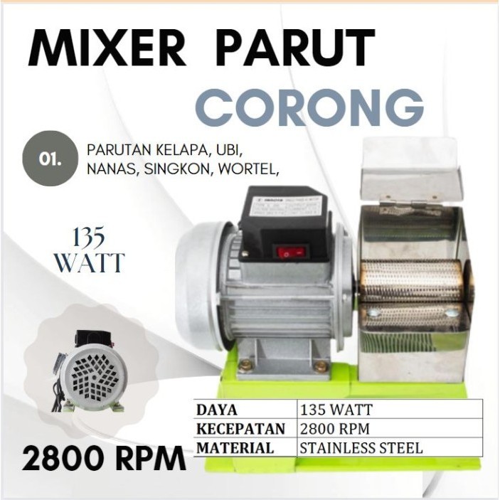 Mesin Parutan Kelapa Mesin Parut Kelapa Mesin Parutan Kelapa Listrik