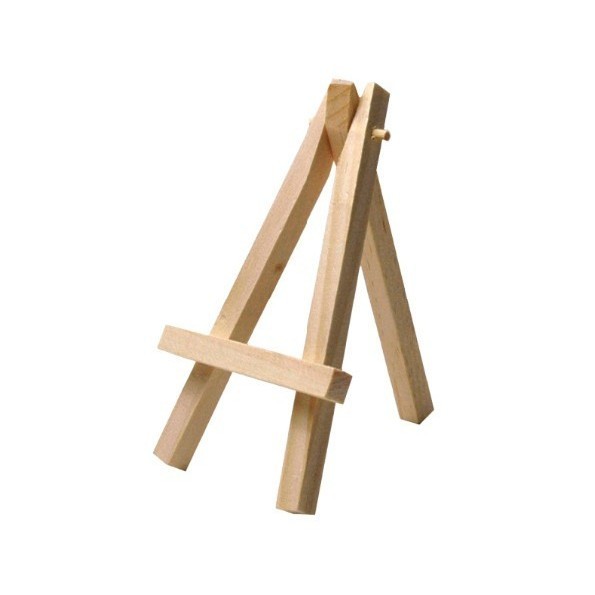 

Wooden Easel Tripod Kayu Stand Lukis / Bingkai Foto Tinggi 30 cm ECT30 K01