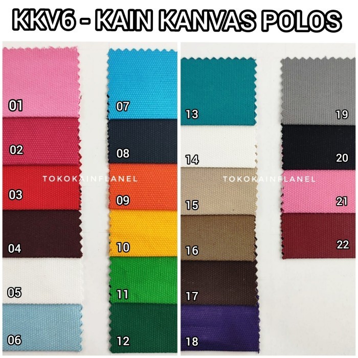

KKV6 Kain Kanvas Polos Ukuran 48x145cm