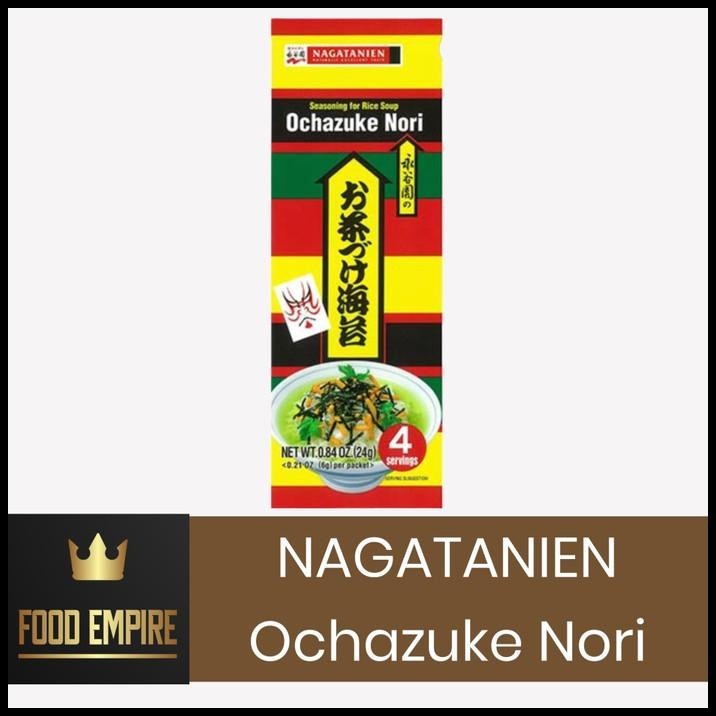 

Nagatanien Ochazuke Nori 24 Gr | 4 Servings | Seasoning For Rice Soup