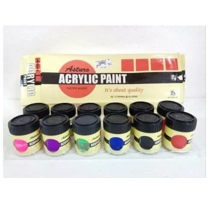 

Ready Cat Akrilik / Acrylic Paint Asturo Set 12 Warna
