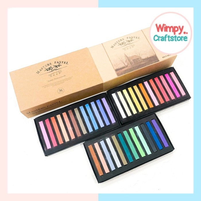 

Ready Soft Pastel Chalk Pastel Cat Lukis Pewarna Resin Clay Craft Painting