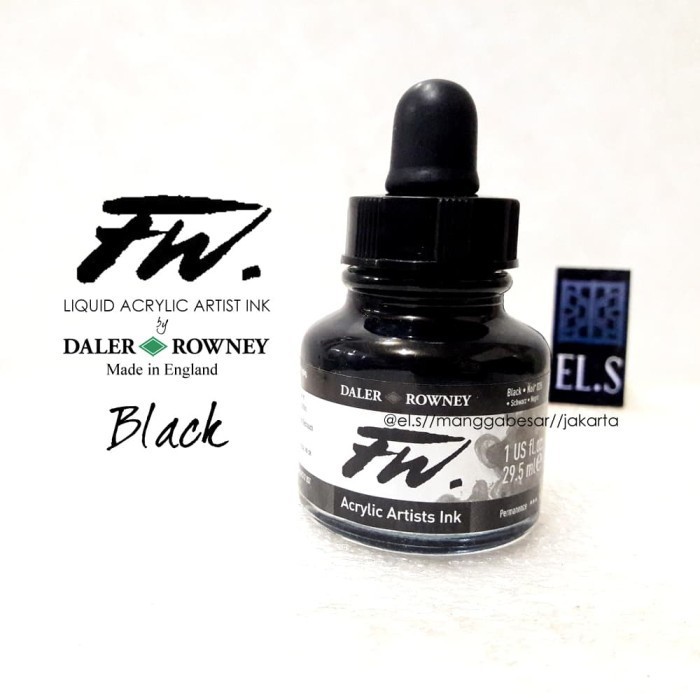 

Ready Daler Rowney FW ink Black ( Cat Akrilik )