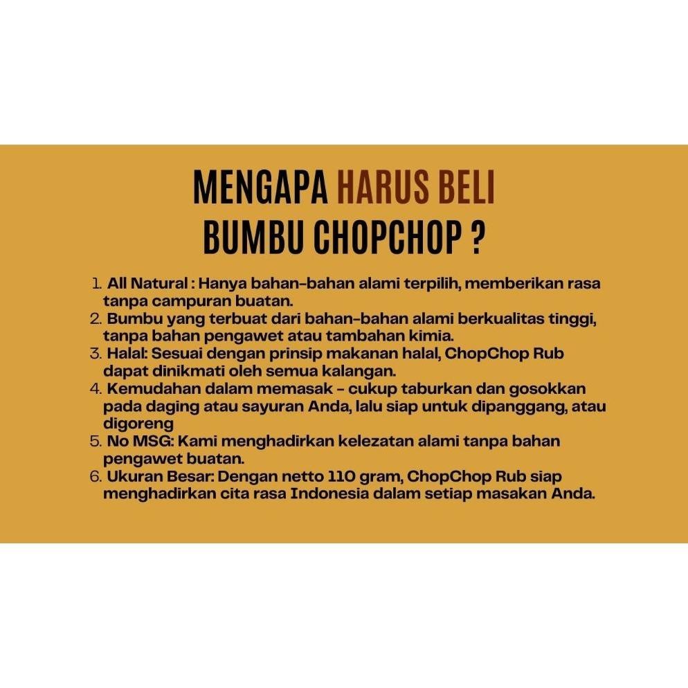 

Ew64 Paket Bundle Chopchop Rub Kombinasi dengan 3 Varian - Ori, Curry, Spicy Bumbu Marinasi Rendah Kalori Murah