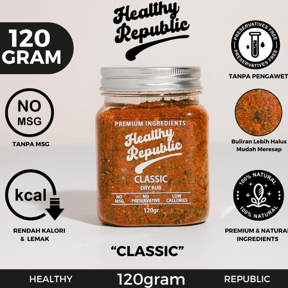 

TW39 Healthy Republic Bumbu Marinasi Serba Guna Rendah Kalori Rendah Lemak Spices 120Gram Berkualitas