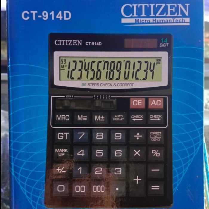 

Ready Kalkulator CITIZEN 14 Digit CT-914D