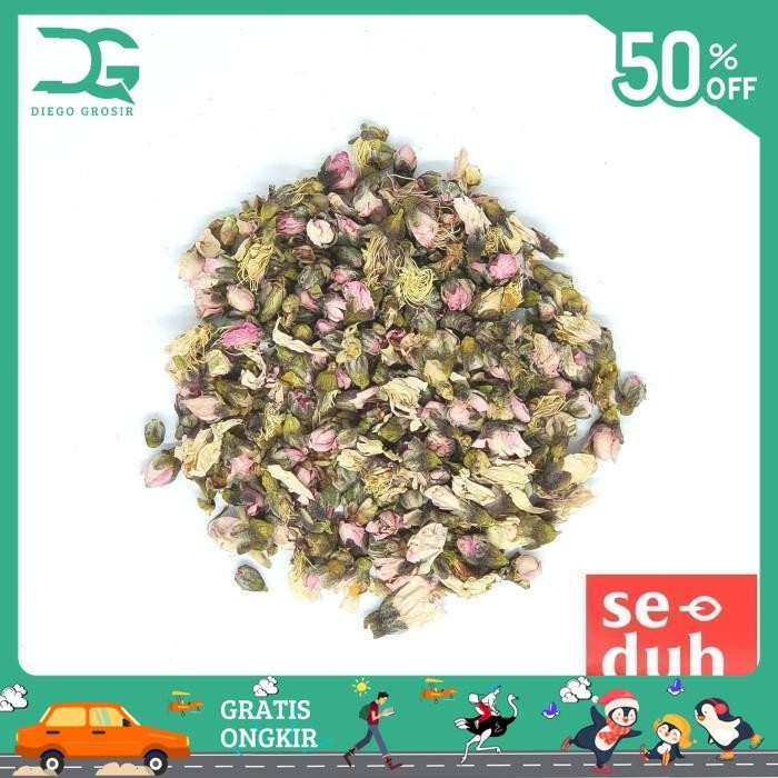 

TEH BUNGA PERSIK / DRIED PEACH BLOSSOM FLOWER TEA 250 GRAM BEST SELLER