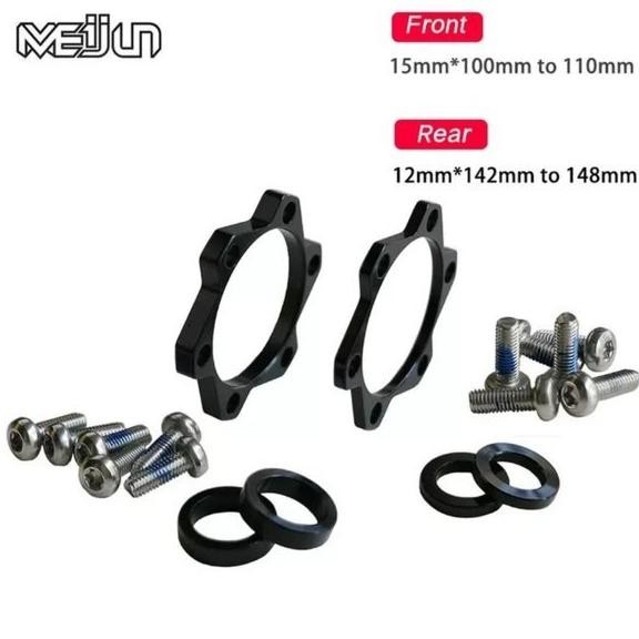 Premium Adaptor Boost TA Hub Freehub Depan 15x100 To 110mm Belakang 12x142 To 148mm Spacer Boost TA 