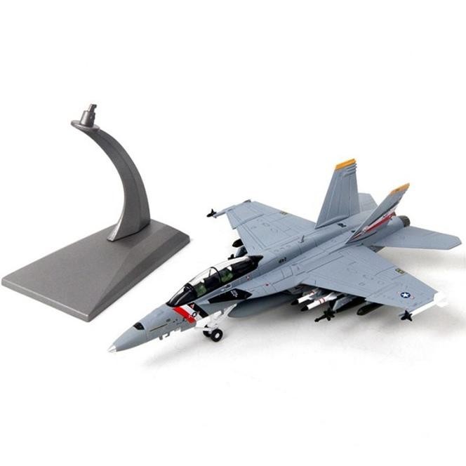 Miniatur Diecast Pesawat Tempur Amerika Hornet Fighter Bahan Alloy