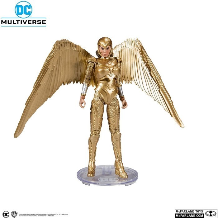 Terbatas Mcfarlane Toys Dc Multiverse Wonder Woman Gold Armor Action Figure