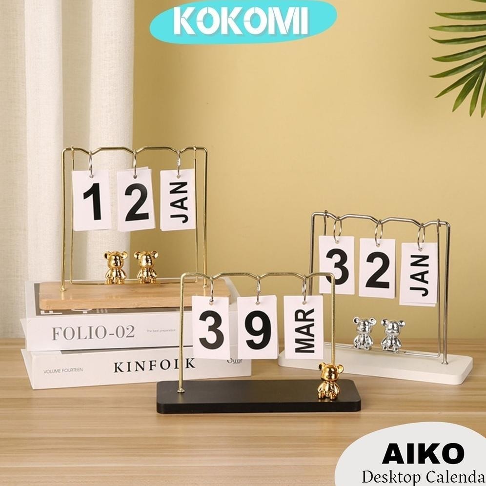 

Promo Kokomi Kalender Meja Beruang Aiko Pajangan Ornamen Desktop Calendar Aesthetic Murah