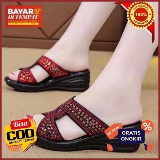 Cuci Gudang Sandal Selop Andien Model Terbaru/Sandal Wanita Calbi Model Terbaru Korean Style/Sandal 