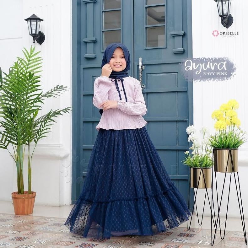 hj-54 Baju Setelan Anak Perempuan Usia 7, 8, 9, 10, 11, 12, 13 Tahun Terbaru /Ayura Set Kids Tanggun