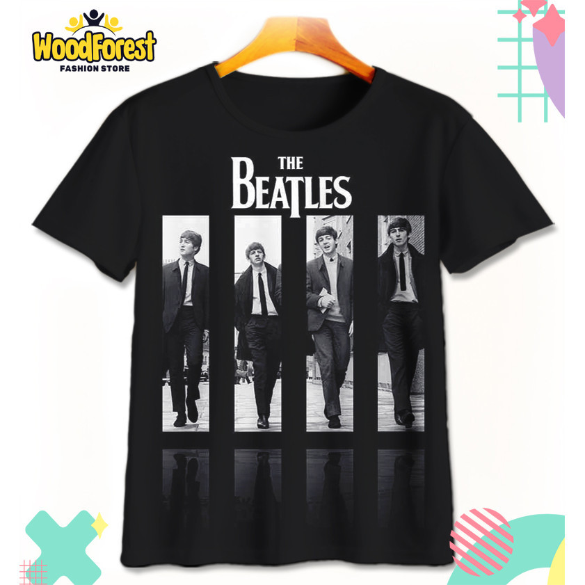 Kaos Anak The Beatles v1 Baju Anak Musik Band The Beatles 3D Printing Untuk Umur 1-12 Tahun - WoodFo