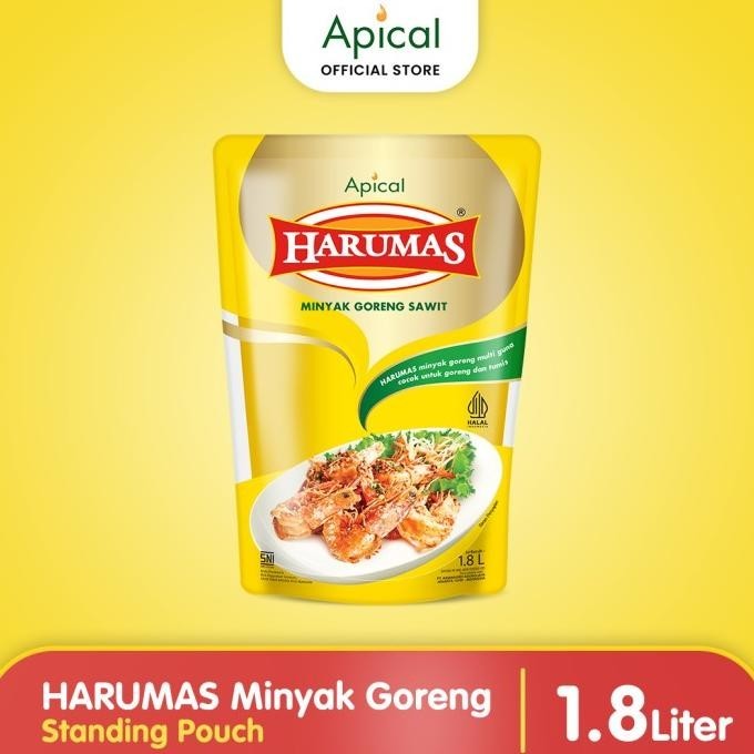 

TERBARU HARUMAS MINYAK GORENG STANDING POUCH 1.8L !!!!!