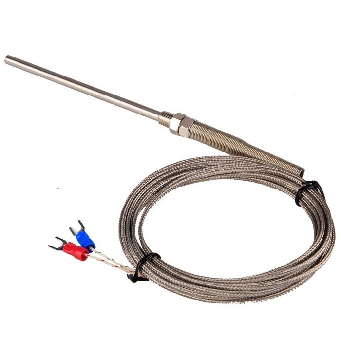 K Type Thermocouple 0-1000 Degree, Probe Stainles Steel 100Mm Cable 3M