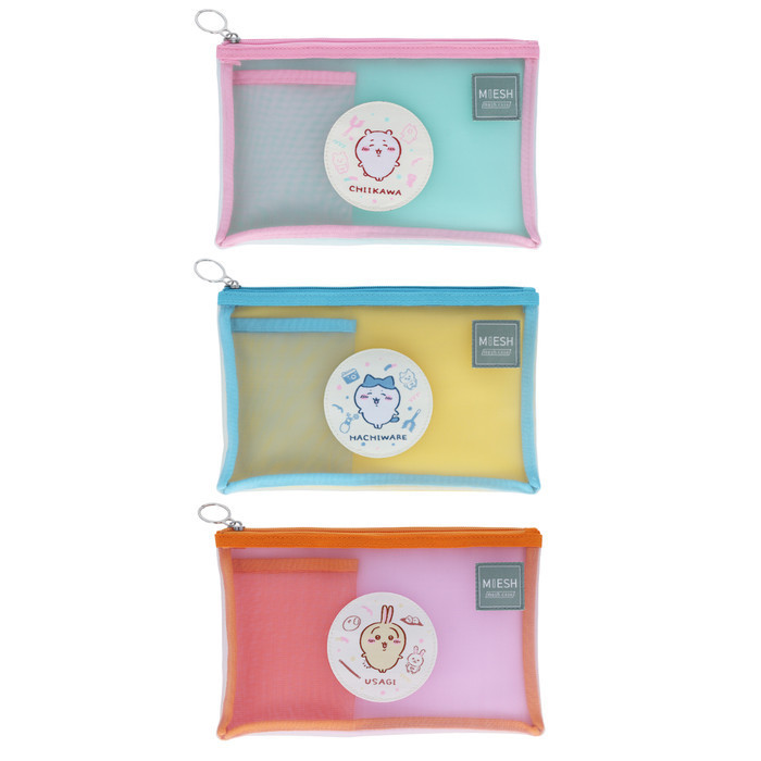 

SUN-STAR MIESH MESH CASE B6 CHIIKAWA PENCIL CASE KOTAK PENSIL STORAGE POUCH LIMITED EDITION