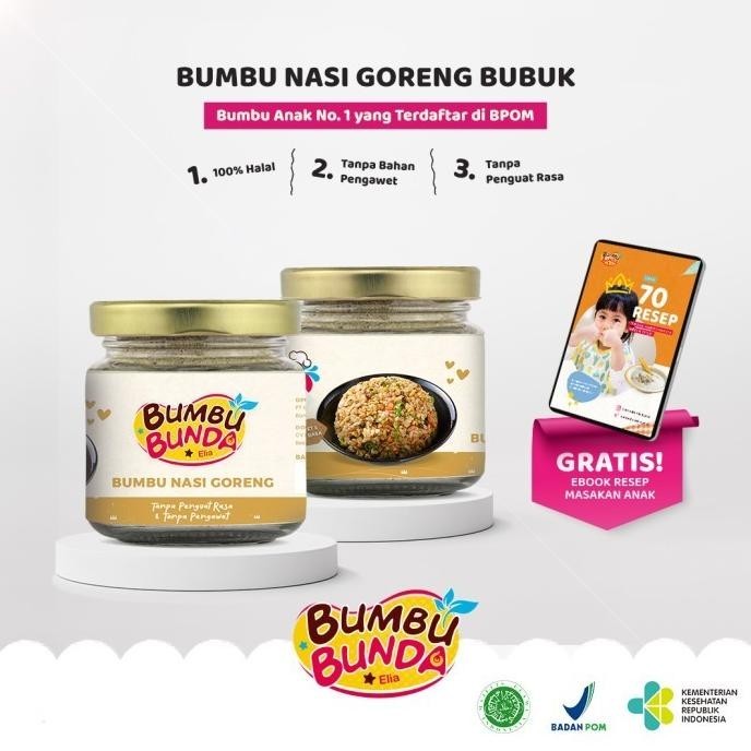 

BIG SALE BUMBU BUNDA ELIA BUMBU NASI GORENG NON MSG NON PENGAWET !!!!!
