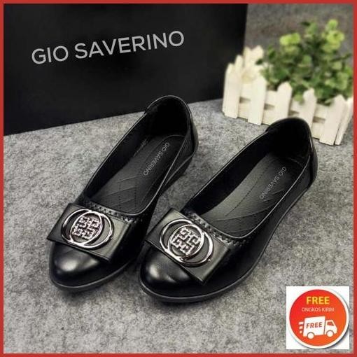 Promo Hemat Gio Saverino Sepatu Wedges Kerja Wanita Hanna Jaminan Original