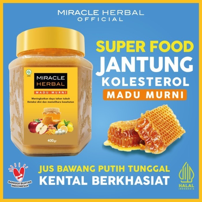 

Ready 1 btl miracle herbal 400ml madu putih