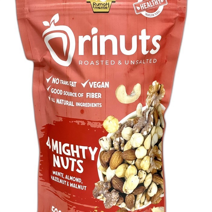 

ORINUTS 4 MIGHTY NUTS 500GR KACANG METE ALMOND HAZELNUT WALNUT
