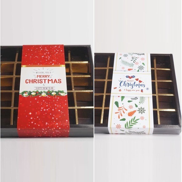 Ataritagrosir Paperbelt Natal Merry Christmas 52.5X9 Sleeve Sabuk Pita Box Hampers