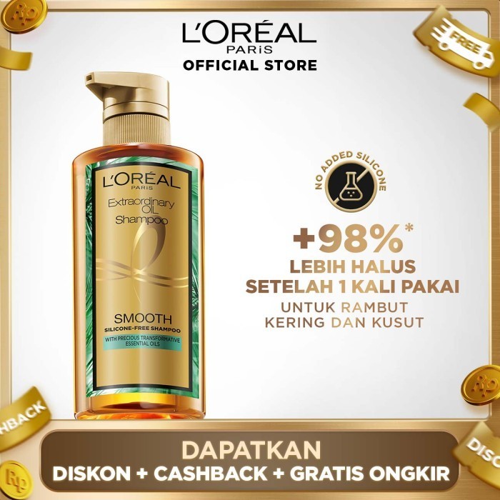 L'OREAL PARIS EXTRAORDINARY OIL PREMIUM SHAMPOO SMOOTH - 440ML
