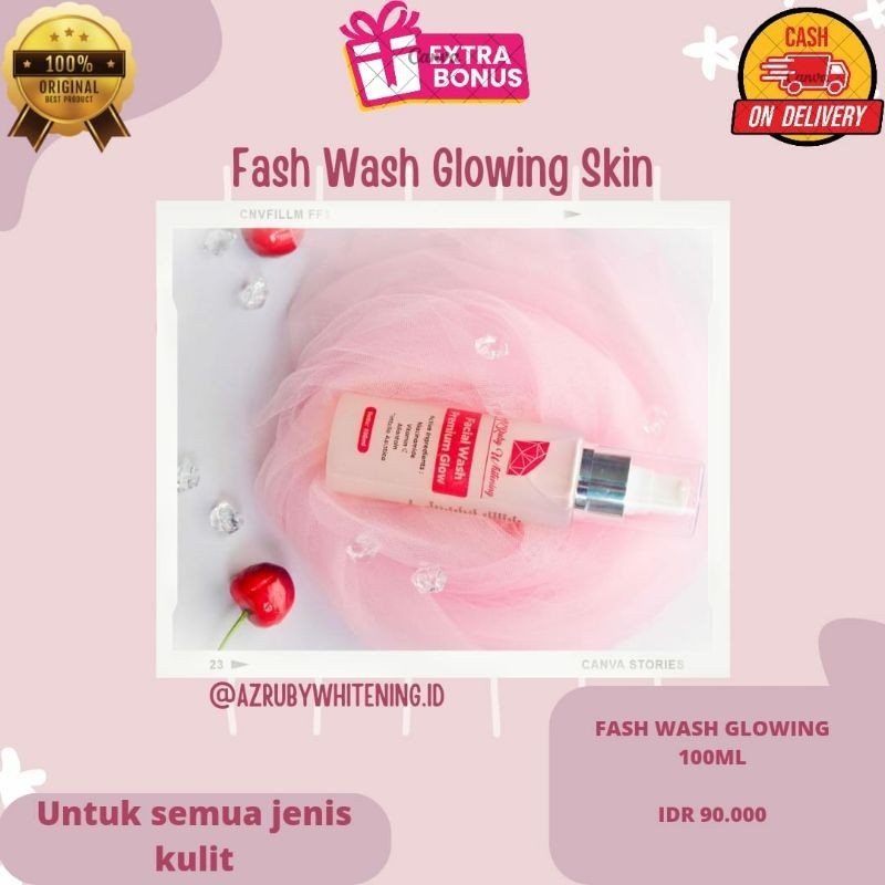Az_Ruby whitening Facial Wosh skin Glow/cuci muka Az_Ruby whitening