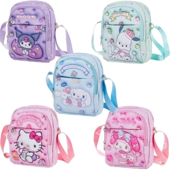 Tas Selempang Cinnamoroll Tas Selempang Anak Kuro Melody Hello Kitty