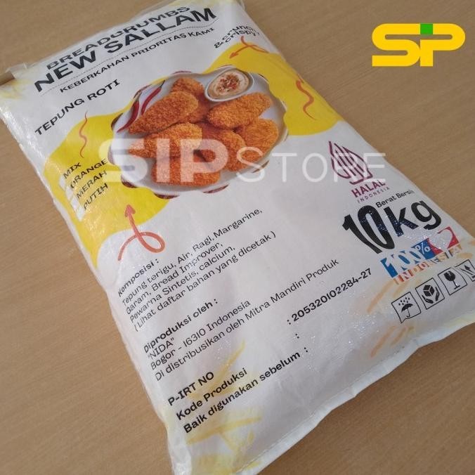 

New Sallam Tepung Roti / Tepung Panir / Bread Crumbs (MIX) 10kg GM