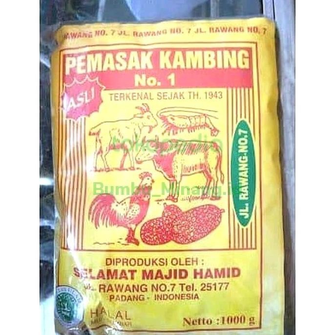 

Bumbu Masak 1 Kg Pemasak Kambing No.1 Selamat Majid Hamid KS