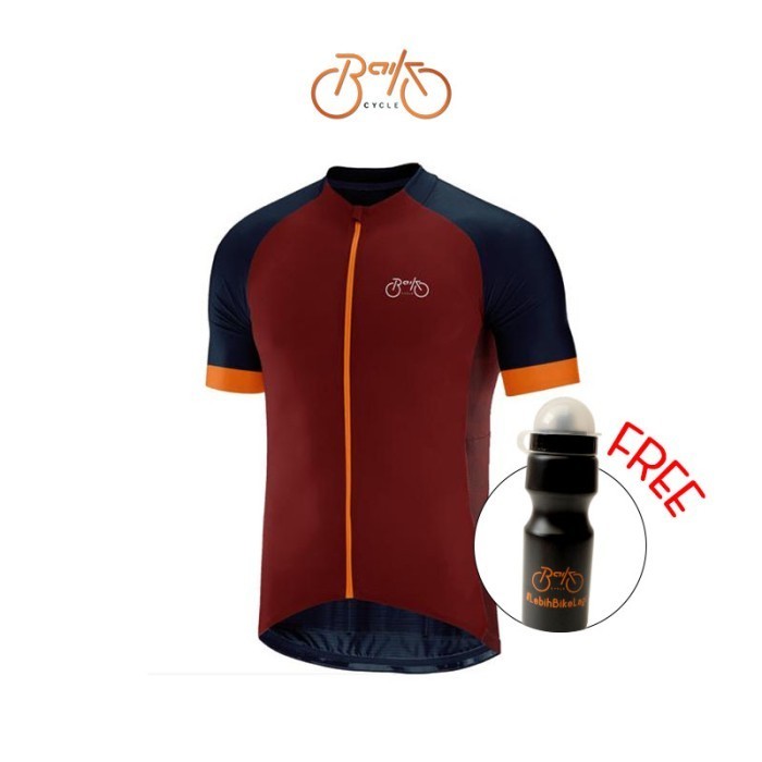 Baikcycle Bike Jersey Lokale, Lelaki, Roadbike, Indonesiaku