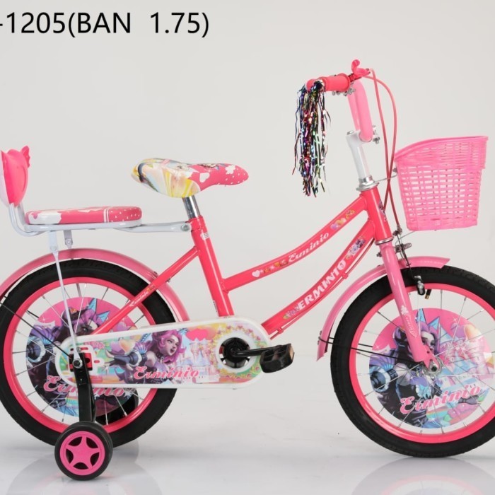 Sepeda Mini Anak Perempuan 12 " Inch 2 Sd 4 Tahun