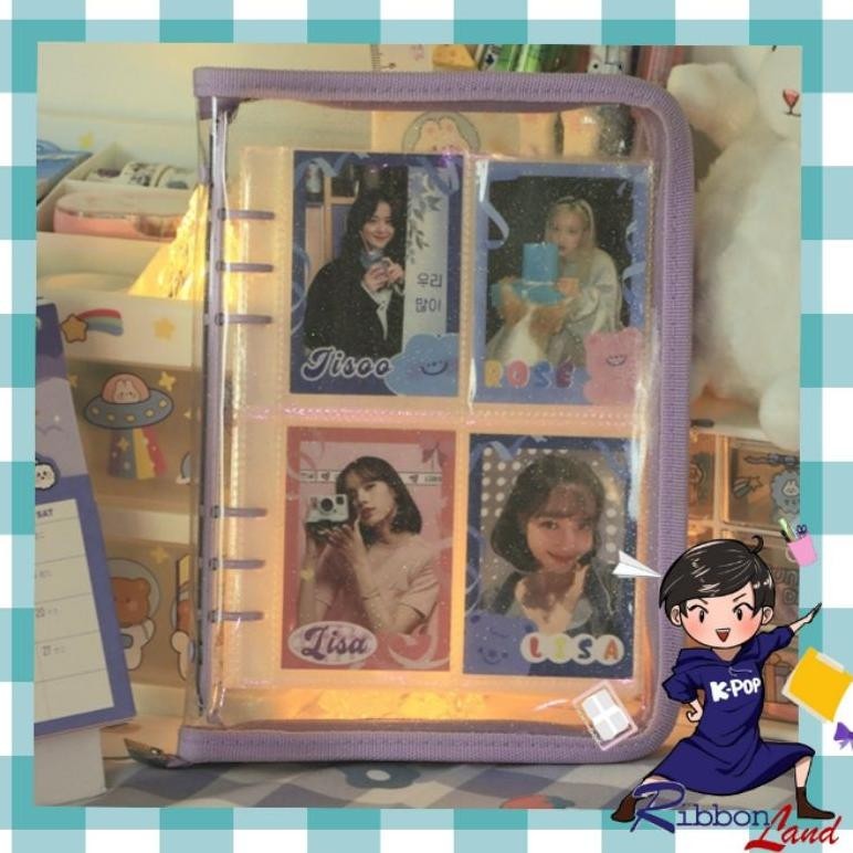 

ed-76 A5 BINDER ZIPPER RESLETING PVC GLITTER Hemat