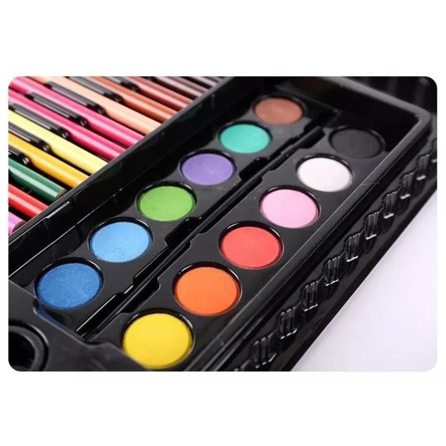 

gh-6 Crayon Set 150pcs / Pensil Warna Spidol Krayon Cat Air Minyak Kuas Palet Water Colors Alat Menggambar Mewarnai Melukis Isi 150 pcs Anak Anak / Kit Art Supplies Painting Hadiah Kado Ulang Tahun Birthday Gift Pencil Colours Coloring Set Gambar Lukis