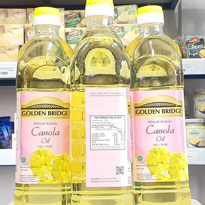 

NEW PRODUK GOLDEN BRIDGE CANOLA OIL 1LITER / MINYAK KANOLA GOLDEN BRIDGE 1LITER !!!!!