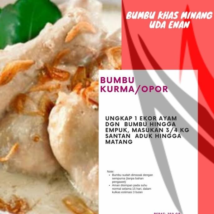 

juw BUMBU OPOR AYAM KHAS MINANG