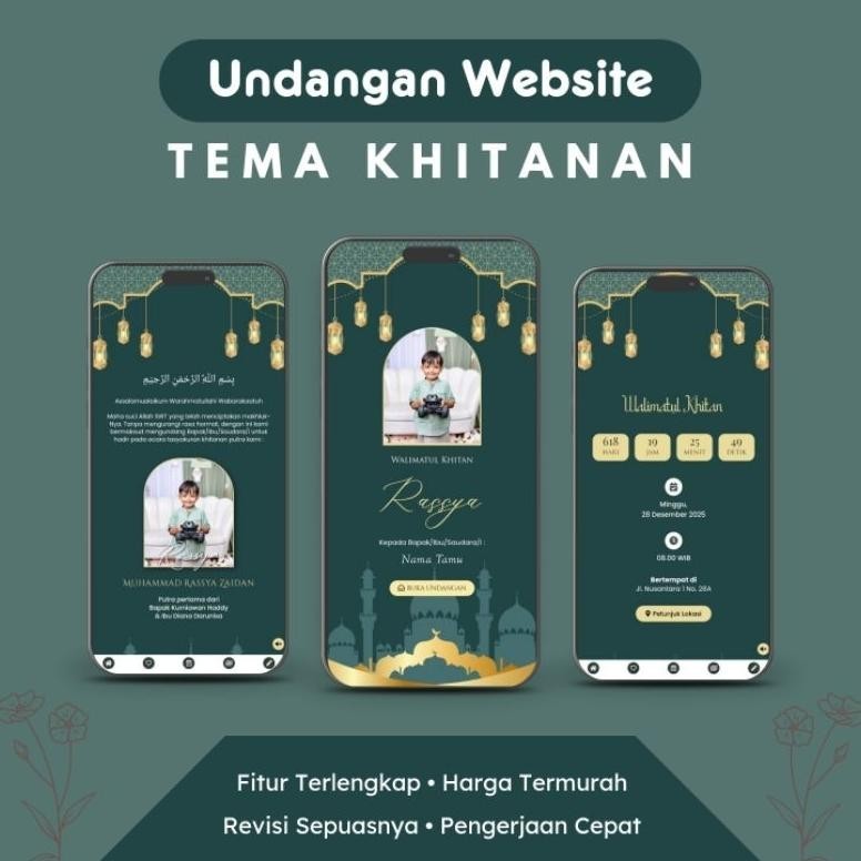 Trend Tema Khitan - Undangan Digital Website Khitanan Khitan Sunatan Sunat Anak Limited Edition