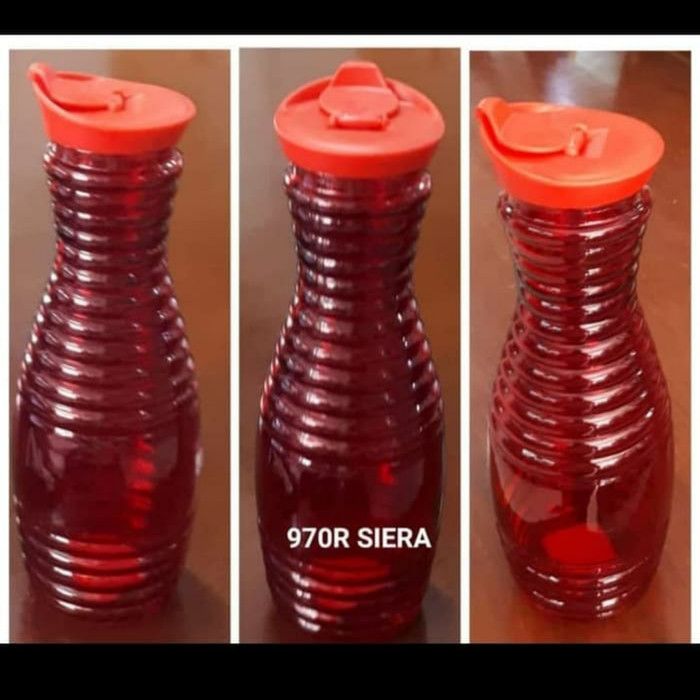 Botol Minum Kaca Warna Merah 1 Liter