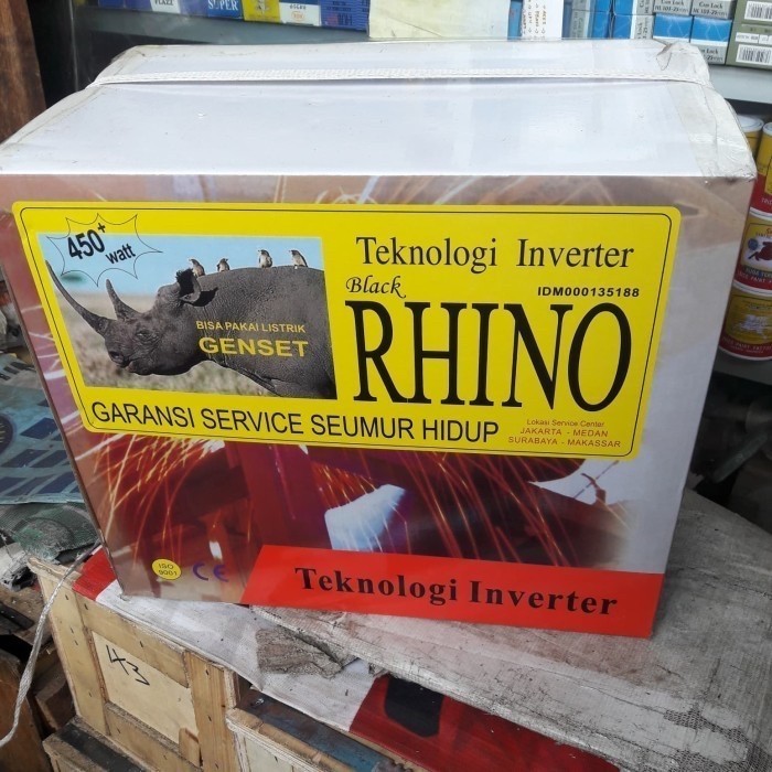 Travo las listrik inverter mesin las RHINO 450 watt 120A