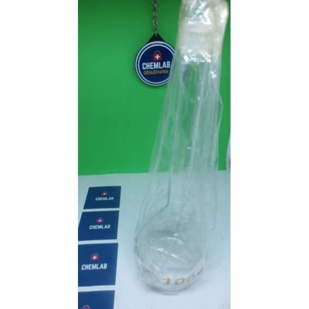 Volumetric Flask 100 Ml IWAKI . Labu Ukur 100 Ml IWAKI