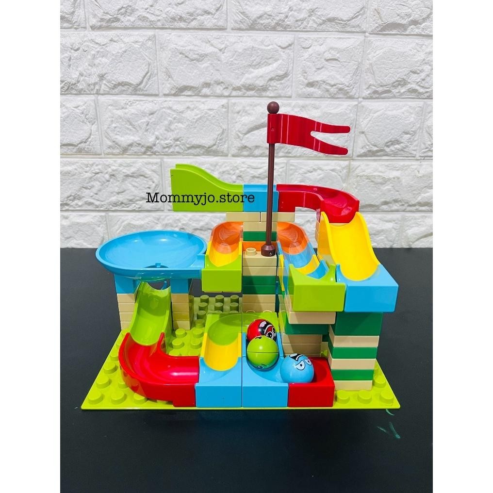 [DISKON] Marble Race Run (BALOK BESAR) Track Maze Toys - Mainan Balok Susun Menyusun Balok