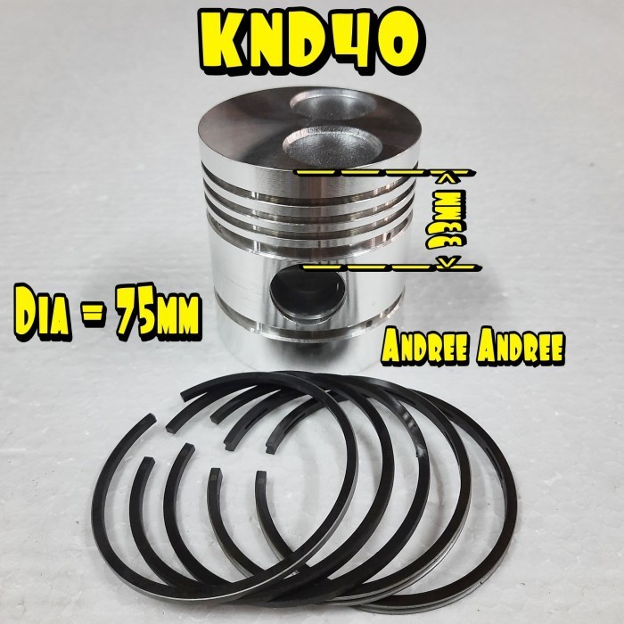 ~~~] KND 40 Seher Piston with Ring Kubota KND40 KND-40 - 75mm