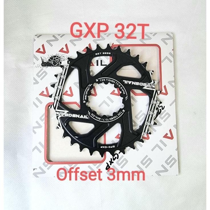 Premium Snail Chainring GXP 32T Chain ring Crank GXP Direct Mount