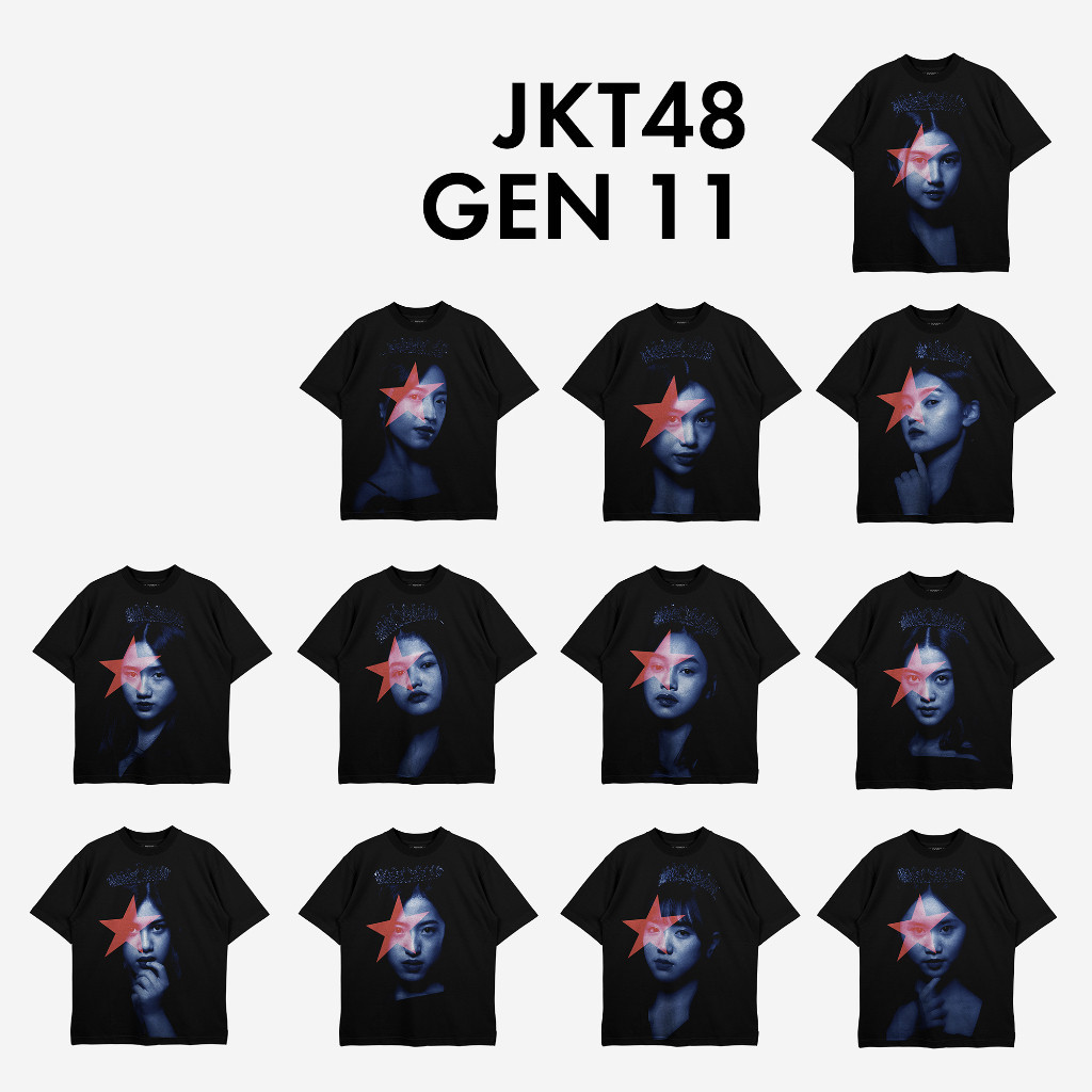 IDOLDC Ovesize Tee JKT48 Blackbride gen 11