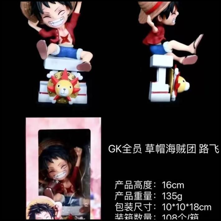 Action Figure One Piece Luffy Duduk Thousand Sunny